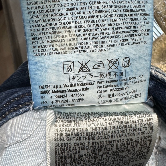 Men's Diesel POIAK Denim Authentic Jeans Wash 008C0 Waist 31 - Picture 7 of 11